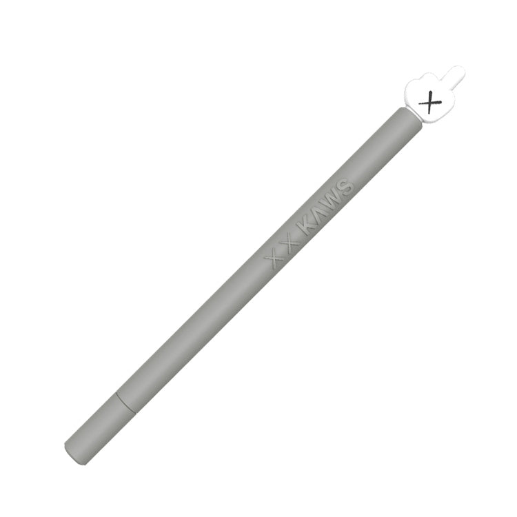 LOVE MEI For Apple Pencil 2 Middle Finger Shape Stylus Pen Silicone Protective Case Cover (Grey) - Pencil Accessories by LOVE MEI | Online Shopping South Africa | PMC TechLife | Buy Now Pay Later Mobicred