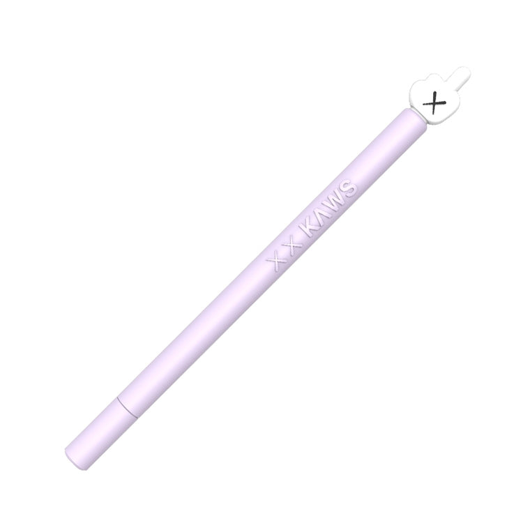 LOVE MEI For Apple Pencil 2 Middle Finger Shape Stylus Pen Silicone Protective Case Cover (Purple) - Pencil Accessories by LOVE MEI | Online Shopping South Africa | PMC TechLife | Buy Now Pay Later Mobicred