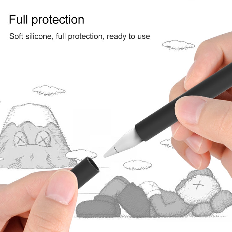 LOVE MEI For Apple Pencil 1 Middle Finger Shape Stylus Pen Silicone Protective Case Cover (Green) - Pencil Accessories by LOVE MEI | Online Shopping South Africa | PMC TechLife | Buy Now Pay Later Mobicred