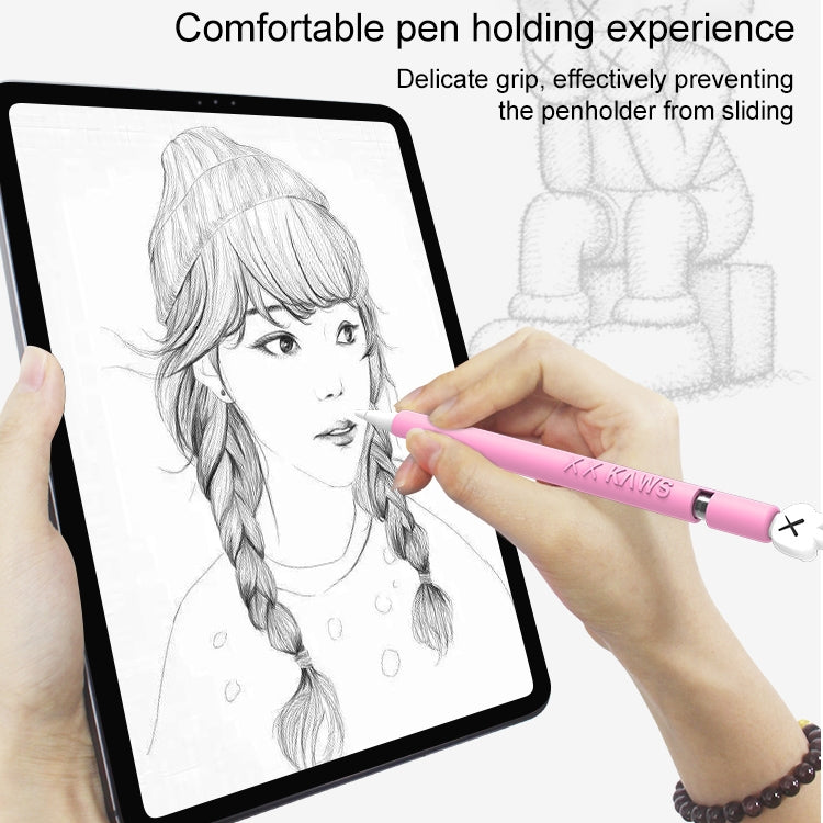 LOVE MEI For Apple Pencil 1 Middle Finger Shape Stylus Pen Silicone Protective Case Cover (Purple) - free shipping - PMC TechLife - Order now!