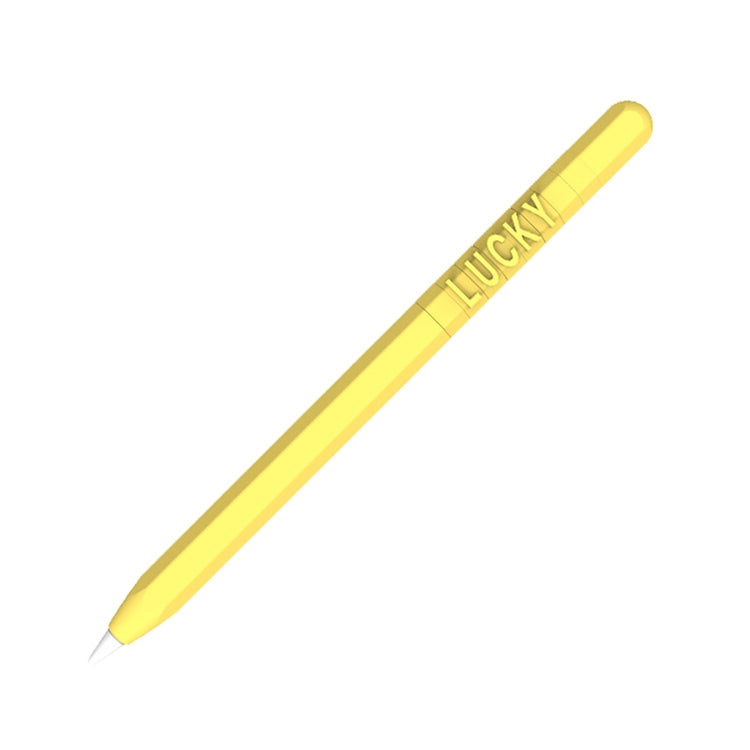 LOVE MEI For Apple Pencil 2 Number Letter Design Stylus Pen Silicone Protective Case Cover (Yellow) - free shipping - PMC TechLife - Order now!