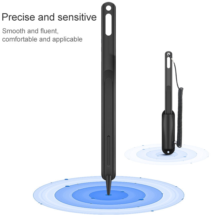 0319 Navigator Touch Stylus Metal Aluminum Tube Body Resistance Stylus with Fixed Slot Base & Spring Cable - Stylus Pen by PMc TechLife | Online Shopping South Africa | PMc TechLife | Buy Now Pay Later Mobicred