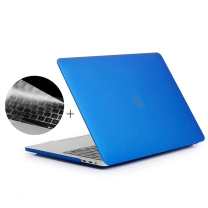 ENKAY Hat-Prince 2 in 1 Frosted Hard Shell Plastic Protective Case + US Version Ultra-thin TPU Keyboard Protector Cover for 2016 New MacBook Pro 13.3 inch with Touchbar (A1706)(Dark Blue) - MacBook Pro Cases by ENKAY | Online Shopping South Africa | PMC Jewellery | Buy Now Pay Later Mobicred