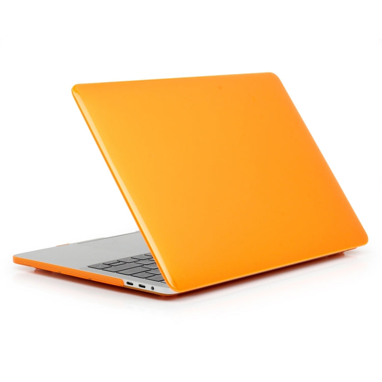 ENKAY Hat-Prince 2 in 1 Crystal Hard Shell Plastic Protective Case + US Version Ultra-thin TPU Keyboard Protector Cover for 2016 New MacBook Pro 13.3 inch with Touchbar (A1706)(Orange) - MacBook Pro Cases by ENKAY | Online Shopping South Africa | PMC Jewellery | Buy Now Pay Later Mobicred