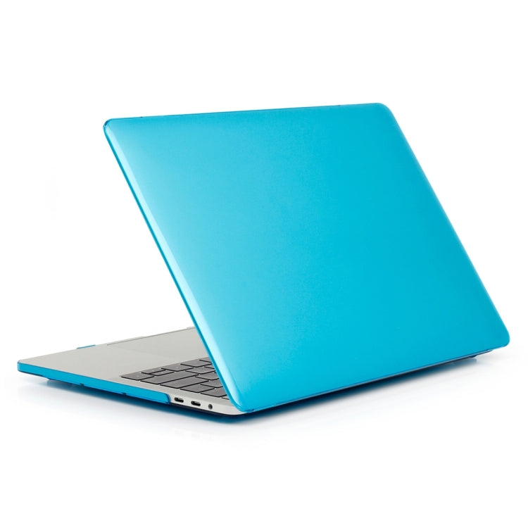 ENKAY Hat-Prince 2 in 1 Crystal Hard Shell Plastic Protective Case + US Version Ultra-thin TPU Keyboard Protector Cover for 2016 New MacBook Pro 13.3 inch with Touchbar (A1706)(Blue) - MacBook Pro Cases by ENKAY | Online Shopping South Africa | PMC Jewellery | Buy Now Pay Later Mobicred