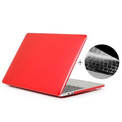 ENKAY Hat-Prince 2 in 1 Crystal Hard Shell Plastic Protective Case + US Version Ultra-thin TPU Keyboard Protector Cover for 2016 New MacBook Pro 13.3 inch with Touchbar (A1706)(Red) - MacBook Pro Cases by ENKAY | Online Shopping South Africa | PMC Jewellery | Buy Now Pay Later Mobicred