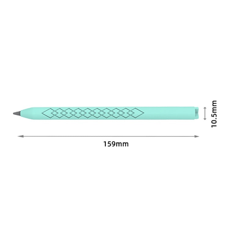 For Apple Pencil (USB-C) Diamond Pattern Silicone Stylus Pen Protective Case (Red) - Pencil Accessories by PMC Jewellery | Online Shopping South Africa | PMC Jewellery | Buy Now Pay Later Mobicred