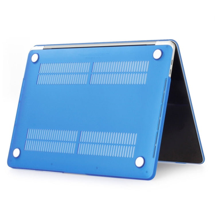 ENKAY Hat-Prince 2 in 1 Frosted Hard Shell Plastic Protective Case + Europe Version Ultra-thin TPU Keyboard Protector Cover for 2016 MacBook Pro 13.3 Inch with Touch Bar (A1706)(Dark Blue) - free shipping - PMC Jewellery - Order now!