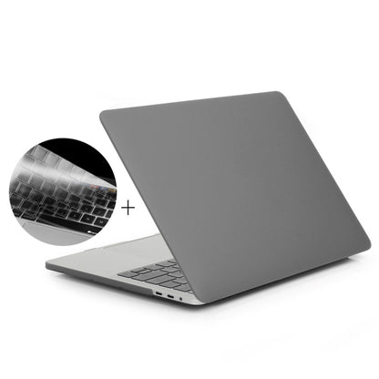 ENKAY Hat-Prince 2 in 1 Frosted Hard Shell Plastic Protective Case + Europe Version Ultra-thin TPU Keyboard Protector Cover for 2016 MacBook Pro 13.3 Inch with Touch Bar (A1706) (Grey) - MacBook Pro Cases by ENKAY | Online Shopping South Africa | PMC Jewellery | Buy Now Pay Later Mobicred