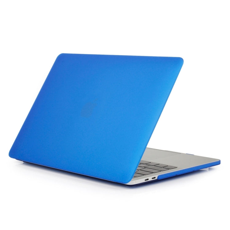 ENKAY Hat-Prince 2 in 1 Frosted Hard Shell Plastic Protective Case + Europe Version Ultra-thin TPU Keyboard Protector Cover for 2016 MacBook Pro 13.3 Inch without Touch Bar (A1708) (Dark Blue) - MacBook Pro Cases by ENKAY | Online Shopping South Africa | PMC Jewellery | Buy Now Pay Later Mobicred