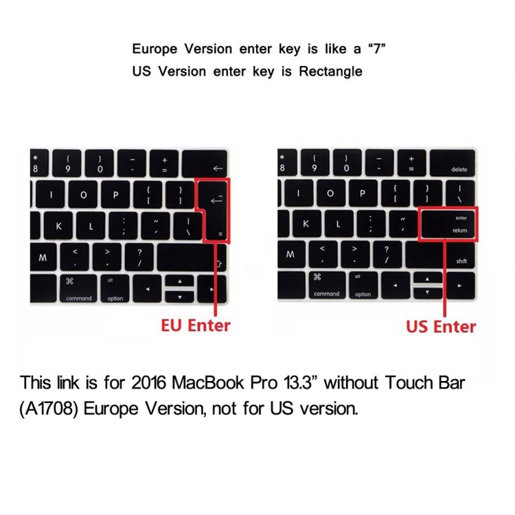 ENKAY Hat-Prince 2 in 1 Frosted Hard Shell Plastic Protective Case + Europe Version Ultra-thin TPU Keyboard Protector Cover for 2016 MacBook Pro 13.3 Inch without Touch Bar (A1708) (White) - free shipping - PMC Jewellery - Order now!