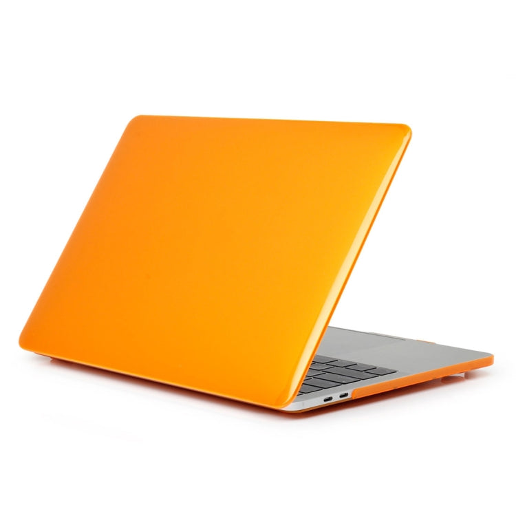 ENKAY Hat-Prince 2 in 1 Crystal Hard Shell Plastic Protective Case + Europe Version Ultra-thin TPU Keyboard Protector Cover for 2016 MacBook Pro 13.3 Inch with Touch Bar (A1706) (Orange) - MacBook Pro Cases by ENKAY | Online Shopping South Africa | PMC Jewellery | Buy Now Pay Later Mobicred