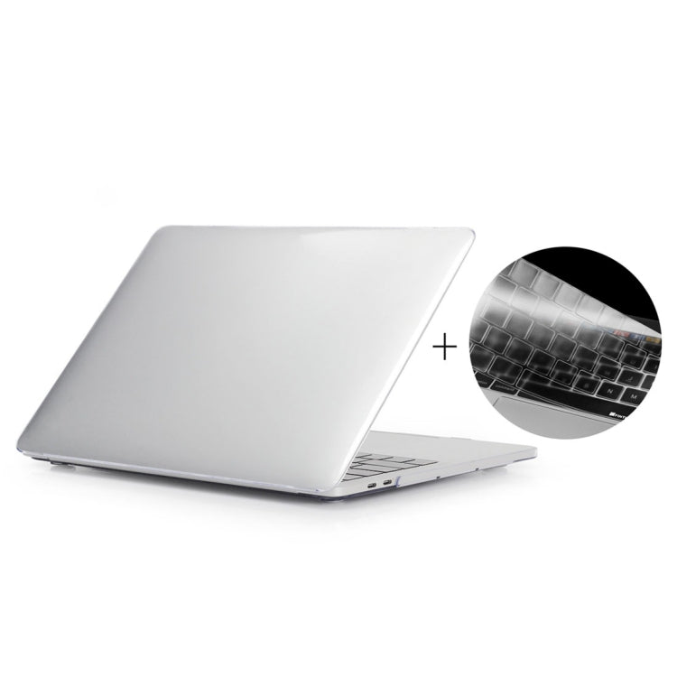 ENKAY Hat-Prince 2 in 1 Crystal Hard Shell Plastic Protective Case + Europe Version Ultra-thin TPU Keyboard Protector Cover for 2016 MacBook Pro 15.4 Inch with Touch Bar (A1707) (Transparent) - free shipping - PMC Jewellery - Order now!