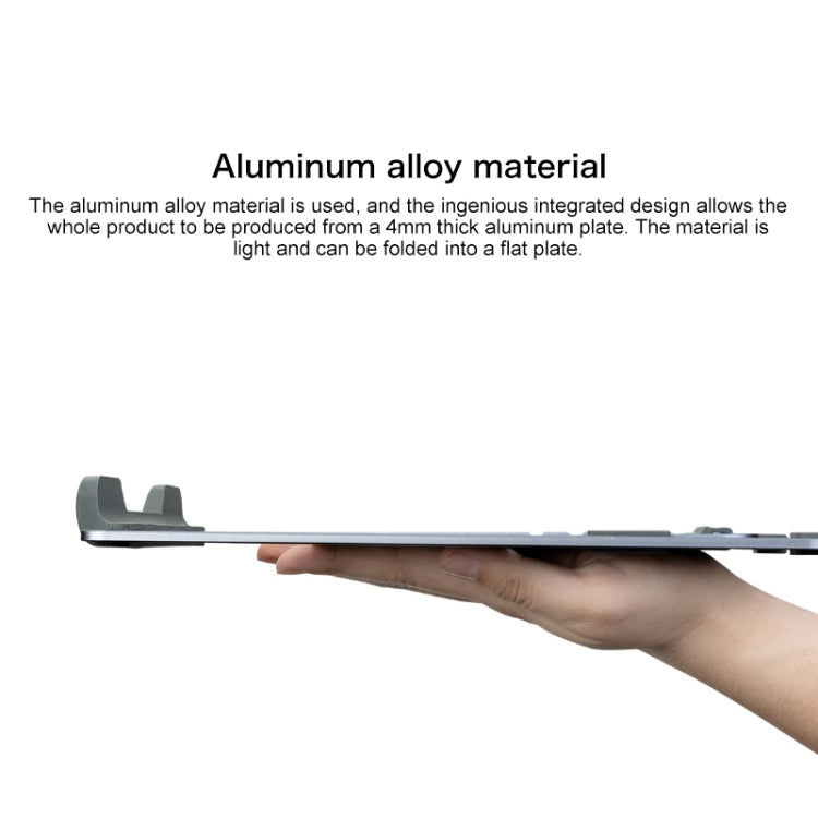 Lenovo Z2 Legion Gears Aluminum Alloy Notebook Laptop Desktop Heat Radiation Holder Cooling Bracket (Grey) - free shipping - PMC Jewellery - Order now!