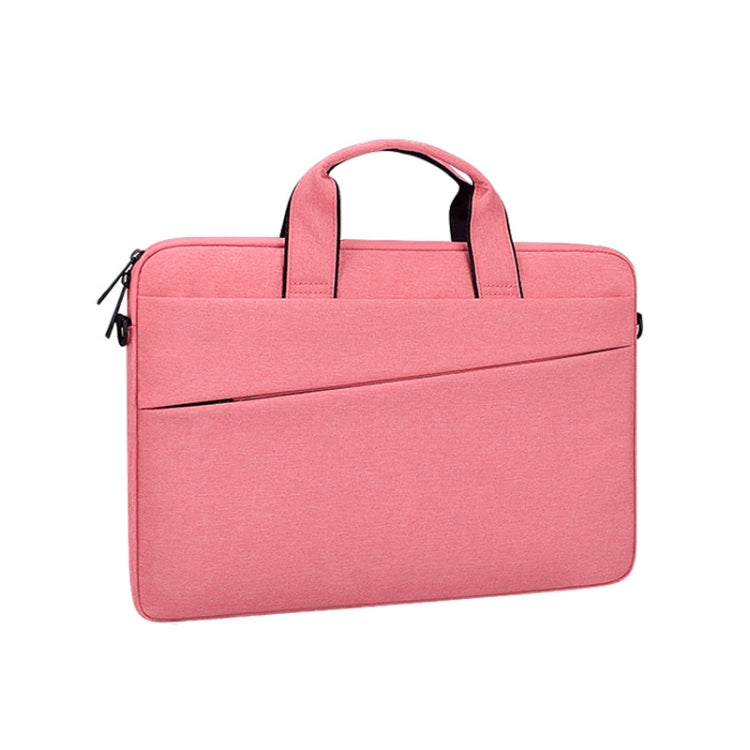 ST03S 13.3 inch Double Side Pockets Wearable Oxford Cloth Soft Handle Portable Laptop Tablet Bag(Pink) - 13.3 inch by PMC Jewellery | Online Shopping South Africa | PMC Jewellery | Buy Now Pay Later Mobicred