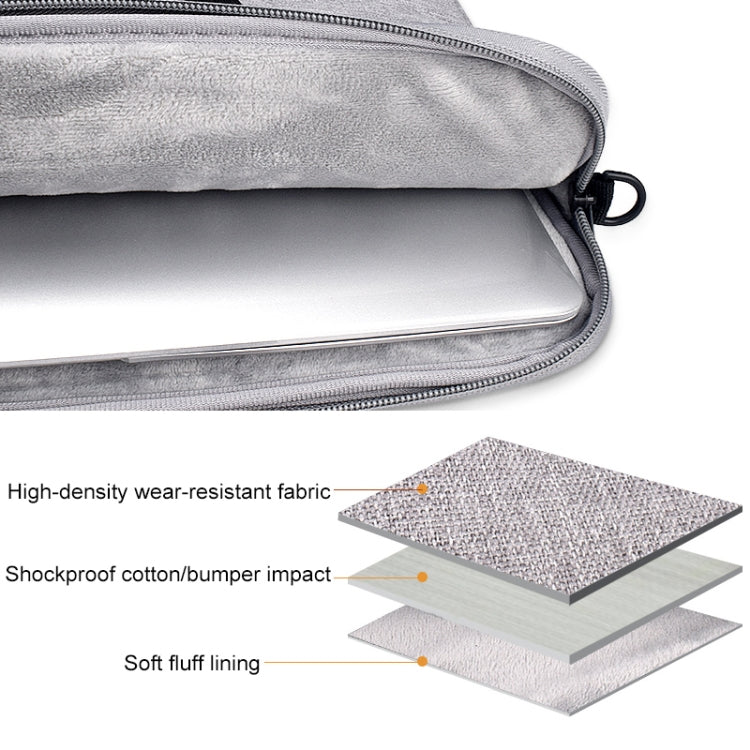 ST03S 13.3 inch Double Side Pockets Wearable Oxford Cloth Soft Handle Portable Laptop Tablet Bag(Grey) - 13.3 inch by PMC Jewellery | Online Shopping South Africa | PMC Jewellery | Buy Now Pay Later Mobicred