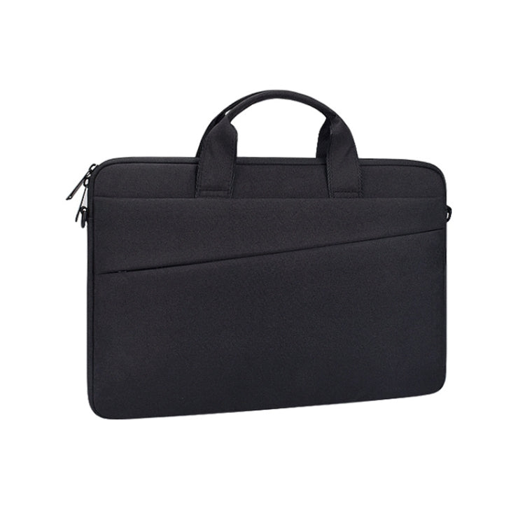 ST03S 15.4 inch Double Side Pockets Wearable Oxford Cloth Soft Handle Portable Laptop Tablet Bag(Black) - 15 inch by PMC Jewellery | Online Shopping South Africa | PMC Jewellery | Buy Now Pay Later Mobicred