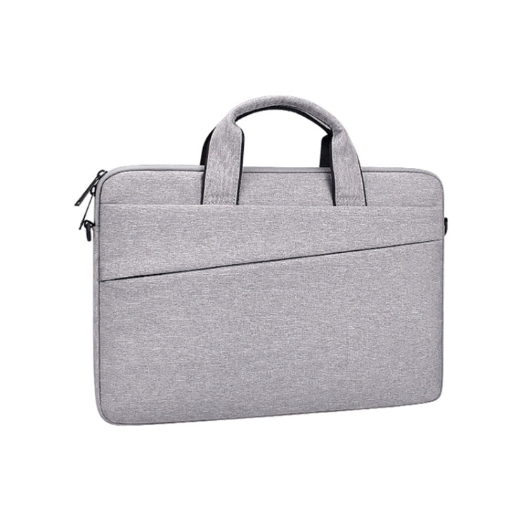 ST03S 15.6 inch Double Side Pockets Wearable Oxford Cloth Soft Handle Portable Laptop Tablet Bag(Grey) - 15.6 - 17 inch by PMC Jewellery | Online Shopping South Africa | PMC Jewellery | Buy Now Pay Later Mobicred