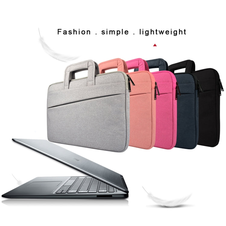 ST03S 15.6 inch Universal Double Side Pockets Wearable Oxford Cloth Soft Handle Portable Laptop Tablet Bag(Pink) - 15.6 - 17 inch by PMC TechLife | Online Shopping South Africa | PMC TechLife | Buy Now Pay Later Mobicred