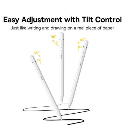 Baseus Smooth Writing 2 Series Direct Plug-in Capacitive Writing Stylus 8 Pin Active Version (White) - Stylus Pen by Baseus | Online Shopping South Africa | PMC Jewellery | Buy Now Pay Later Mobicred