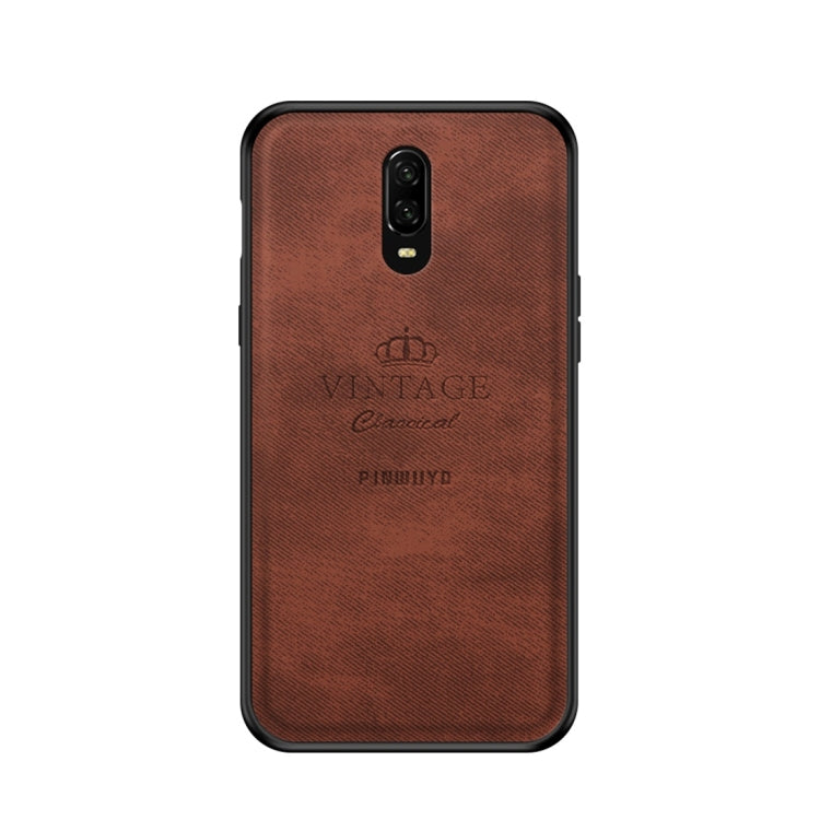 PINWUYO Shockproof Waterproof Full Coverage PC + TPU + Skin Protective Case for One Plus 6T (Brown) - More Brand by PINWUYO | Online Shopping South Africa | PMC Jewellery | Buy Now Pay Later Mobicred