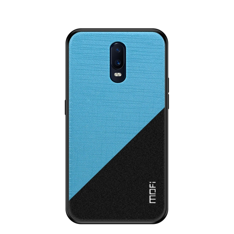 MOFI Shockproof TPU + PC + Cloth Pasted Case for One Plus 6T (Blue) - More Brand by MOFI | Online Shopping South Africa | PMC Jewellery | Buy Now Pay Later Mobicred