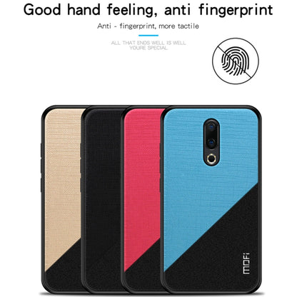 MOFI Shockproof TPU + PC + Cloth Pasted Case for Meizu 16 (Blue) - Meizu by MOFI | Online Shopping South Africa | PMC Jewellery | Buy Now Pay Later Mobicred