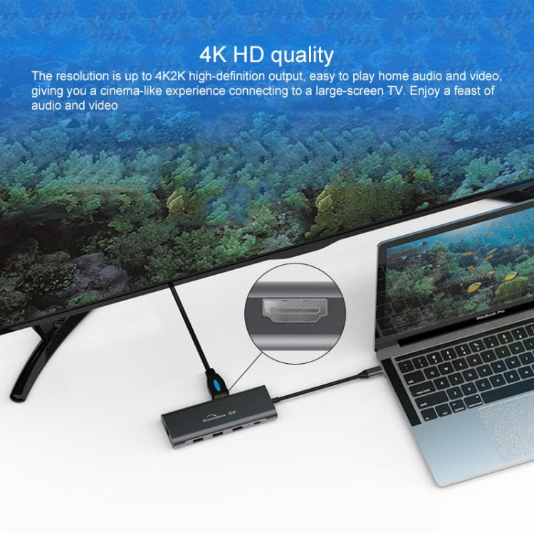 Blueendless 9 In 1 Multi-function Type-C / USB-C HUB Expansion Dock - free shipping - PMC Jewellery - Order now!