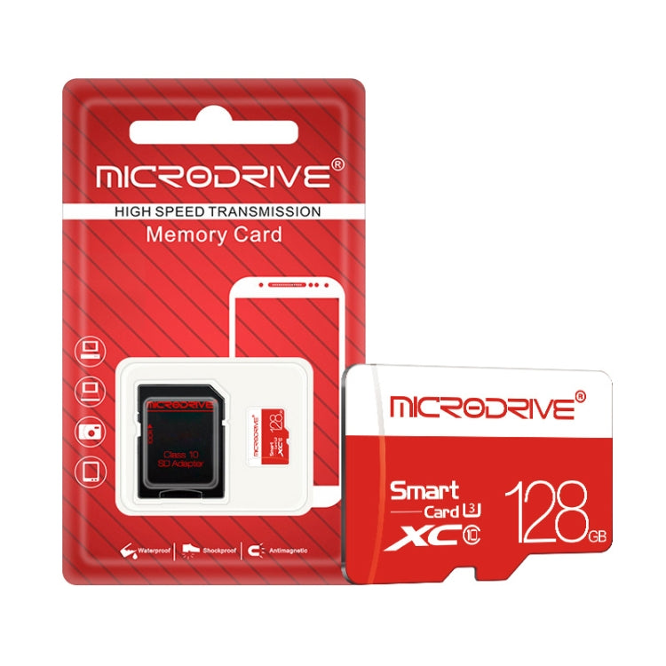 Microdrive128GB Class 10  High Speed Class 10 Micro SD(TF) Memory Card - Micro SD Card by PMC Jewellery | Online Shopping South Africa | PMC Jewellery | Buy Now Pay Later Mobicred