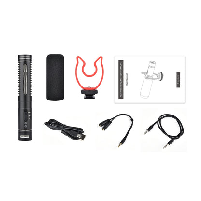 YELANGU YLG9930B MIC05 Professional Interview Condenser Video Shotgun Microphone with 3.5mm Audio Cable for DSLR & DV Camcorder(Black) - Camera Microphone by YELANGU | Online Shopping South Africa | PMC Jewellery | Buy Now Pay Later Mobicred