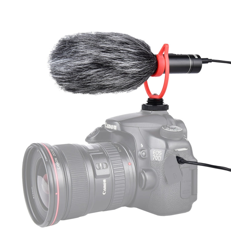 YELANGU MIC015 Professional Interview Condenser Video Shotgun Microphone with 3.5mm Audio Cable for DSLR & DV Camcorder (Black) - free shipping - PMC Jewellery - Order now!