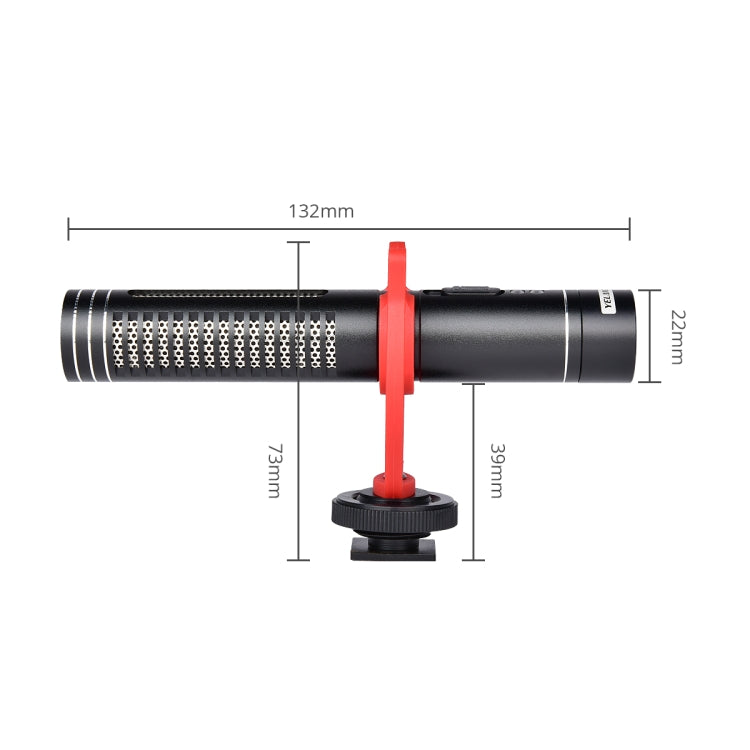YELANGU MIC015 Professional Interview Condenser Video Shotgun Microphone with 3.5mm Audio Cable for DSLR & DV Camcorder (Black) - free shipping - PMC Jewellery - Order now!