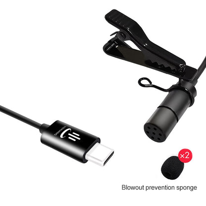 YICHUANG YC-VM30 USB-C / Type-C Dual Modes Lavalier Recording Microphone, Cable Length: 6m - Microphone by YICHUANG | Online Shopping South Africa | PMC Jewellery | Buy Now Pay Later Mobicred