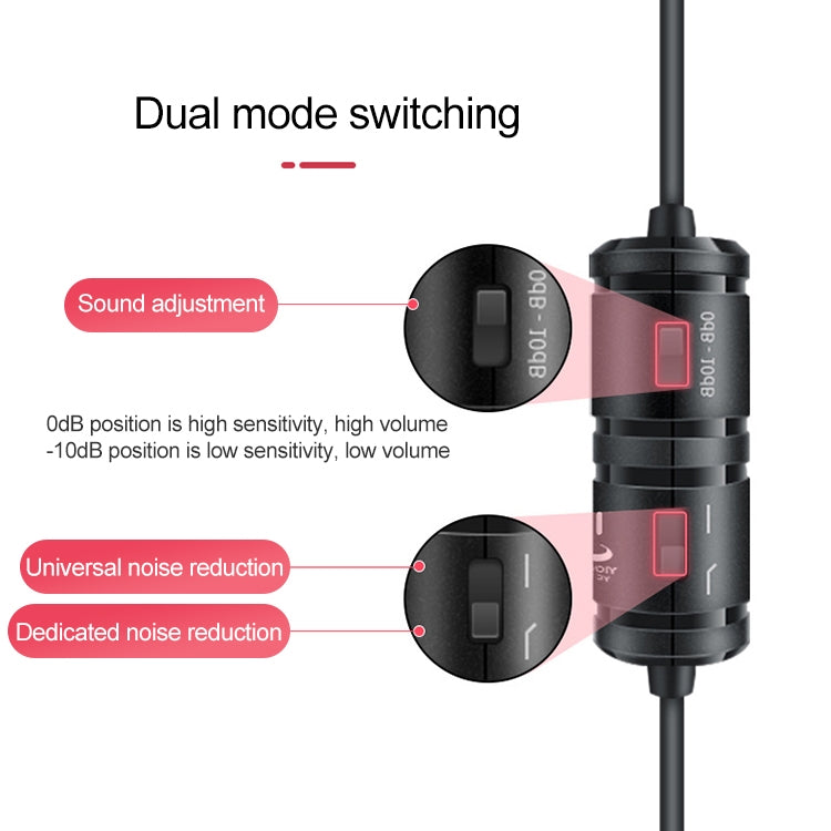 YICHUANG YC-VM30 USB-C / Type-C Dual Modes Lavalier Recording Microphone, Cable Length: 6m - Microphone by YICHUANG | Online Shopping South Africa | PMC Jewellery | Buy Now Pay Later Mobicred