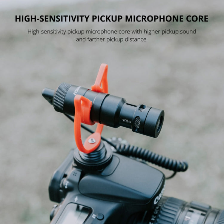 YELANGU MIC10 YLG9920A Professional Interview Condenser Video Shotgun Microphone with 3.5mm Audio Cable for DSLR & DV Camcorder (Black) - free shipping - PMC Jewellery - Order now!