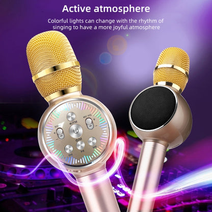 K2 Bluetooth 5.0 Karaoke Live Colorful Lights Wireless Bluetooth Microphone (Grey) - Microphone by PMC Jewellery | Online Shopping South Africa | PMC Jewellery | Buy Now Pay Later Mobicred