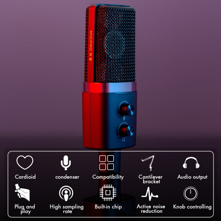 Yanmai X3 USB Recording Microphone Kit - Microphone by Yanmai | Online Shopping South Africa | PMC Jewellery | Buy Now Pay Later Mobicred