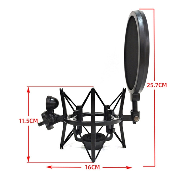 SH-101 Live Microphone ABS Shockproof Bracket (Black) - Stand by PMC Jewellery | Online Shopping South Africa | PMC Jewellery | Buy Now Pay Later Mobicred