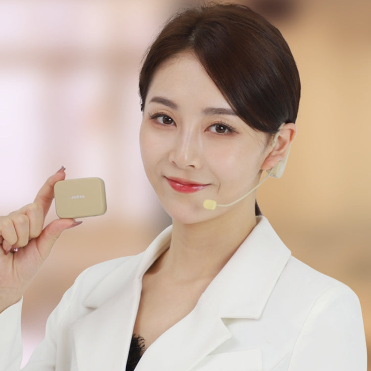 ASiNG  WM03 2.4G Wireless Microphone Headset Microphone Bluetooth Speaker Kit (White) - Microphone by ASiNG | Online Shopping South Africa | PMC TechLife | Buy Now Pay Later Mobicred