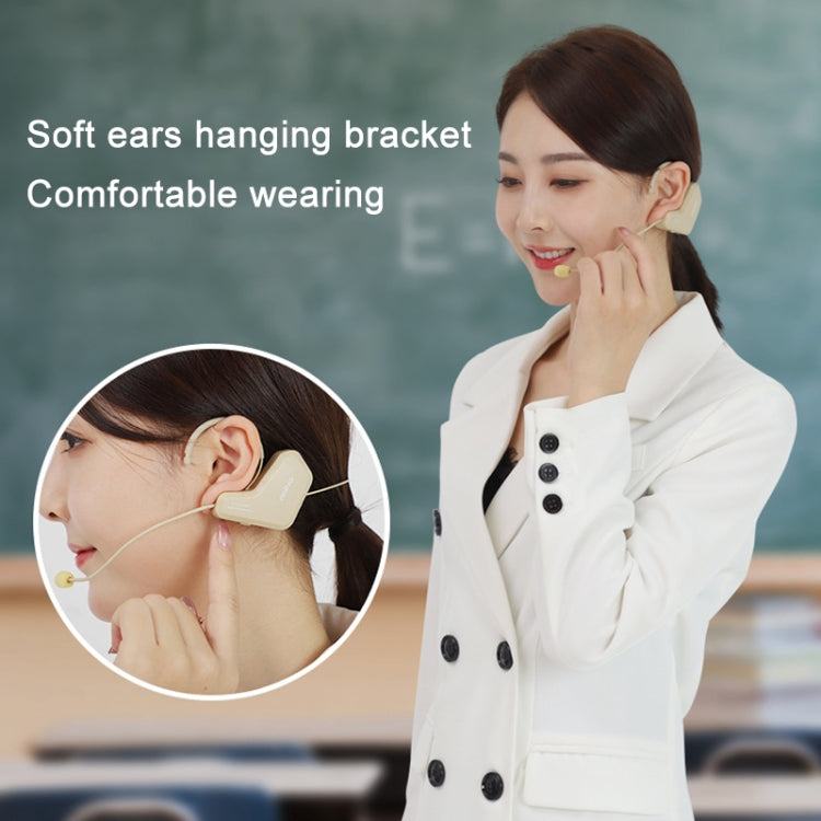 ASiNG  WM03 2.4G Wireless Microphone Headset Microphone Bluetooth Speaker Kit (White) - Microphone by ASiNG | Online Shopping South Africa | PMC TechLife | Buy Now Pay Later Mobicred