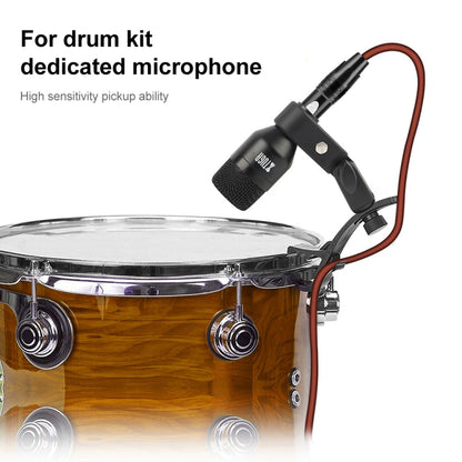 XTUGA MI7-A 7-Piece Wired Dynamic Drum Mic Kit Kick Bass Tom/Snare Cymbals Microphone Set - Microphone by XTUGA | Online Shopping South Africa | PMC Jewellery | Buy Now Pay Later Mobicred