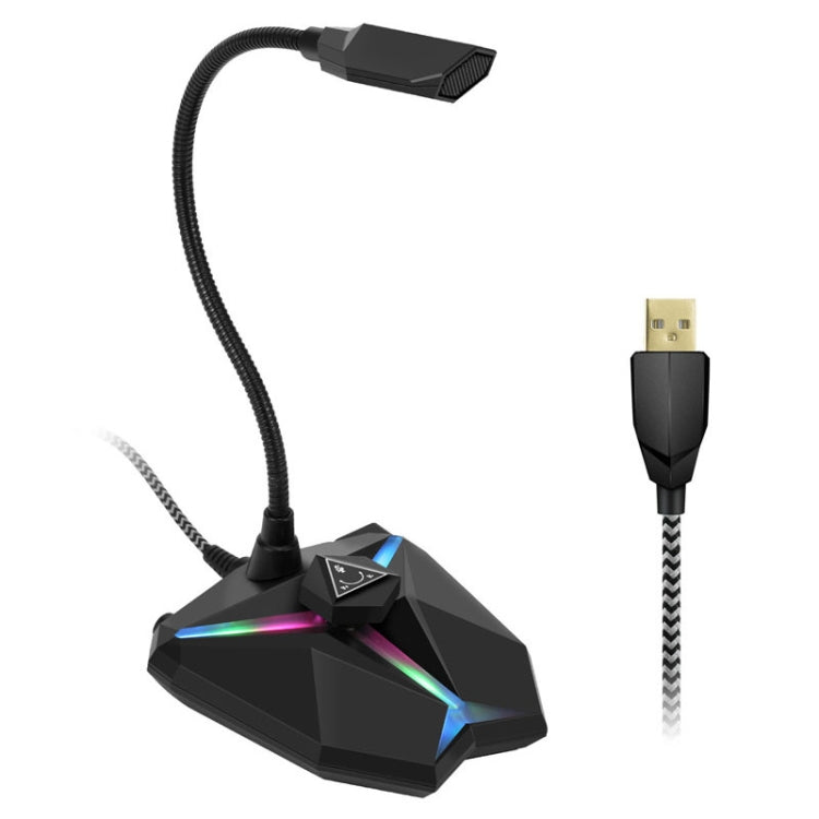 Yanmai G35 Adjustable Angle Omnidirectional Capacitive Gaming Microphone with RGB Colorful Lighting & Pluggable USB Cable, Cable Length: 1.35m - Microphone by Yanmai | Online Shopping South Africa | PMC Jewellery | Buy Now Pay Later Mobicred