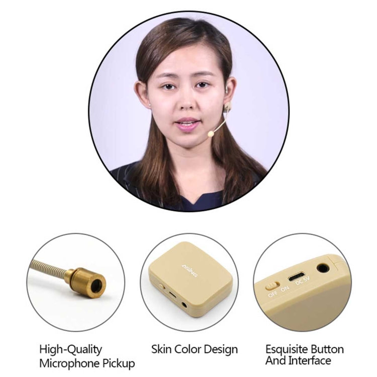 ASiNG WM03 2.4GHz Wireless Audio Transmission Electronic Pickup Microphone, Transmission Distance: 20-30m - free shipping - PMC TechLife - Order now!