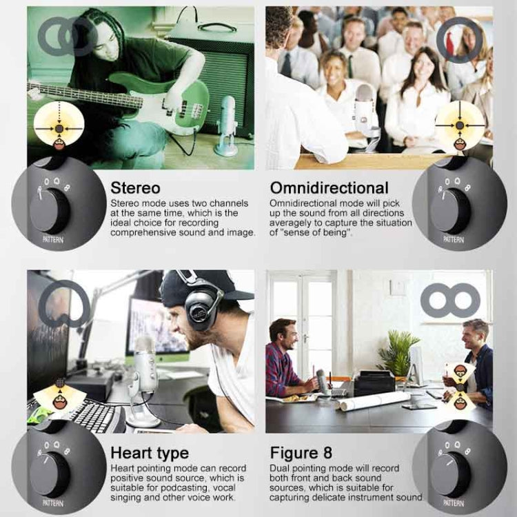 Logitech Blue Yeti USB Condenser Microphone(Black) - free shipping - PMC TechLife - Order now!