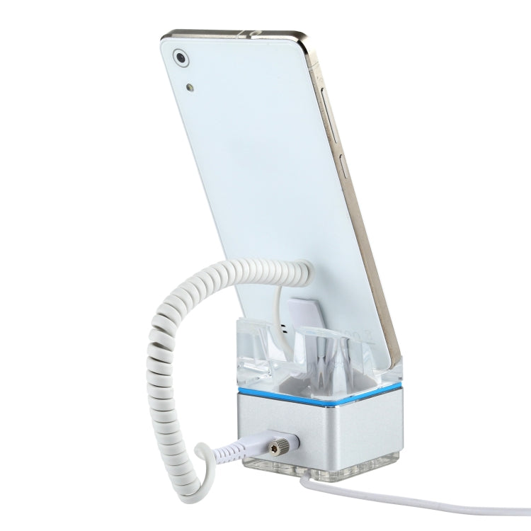 Anti-theft Alarm Stand Security System Burglar Alarm / Anti-theft Alarm Display Holder for Mobile Phones with Micro-USB Port(White) - Security Display Holders by PMc TechLife | Online Shopping South Africa | PMc TechLife | Buy Now Pay Later Mobicred