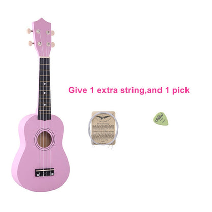 HM100 21 inch Basswood Ukulele Children Musical Enlightenment Instrument(Pink) - Stringed Instruments Accessories by PMC Jewellery | Online Shopping South Africa | PMC Jewellery | Buy Now Pay Later Mobicred