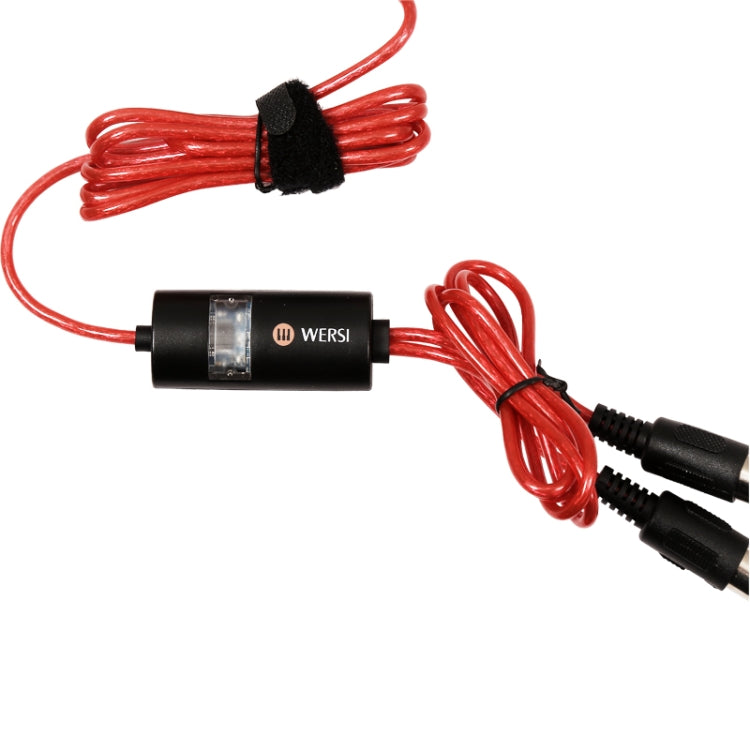 WERSI UM-18 USB MIDI Cable MidiPort Midi Cable Electric Piano Electronic Drum Music Editing Line, Length: 2m(Red) - free shipping - PMC TechLife - Order now!