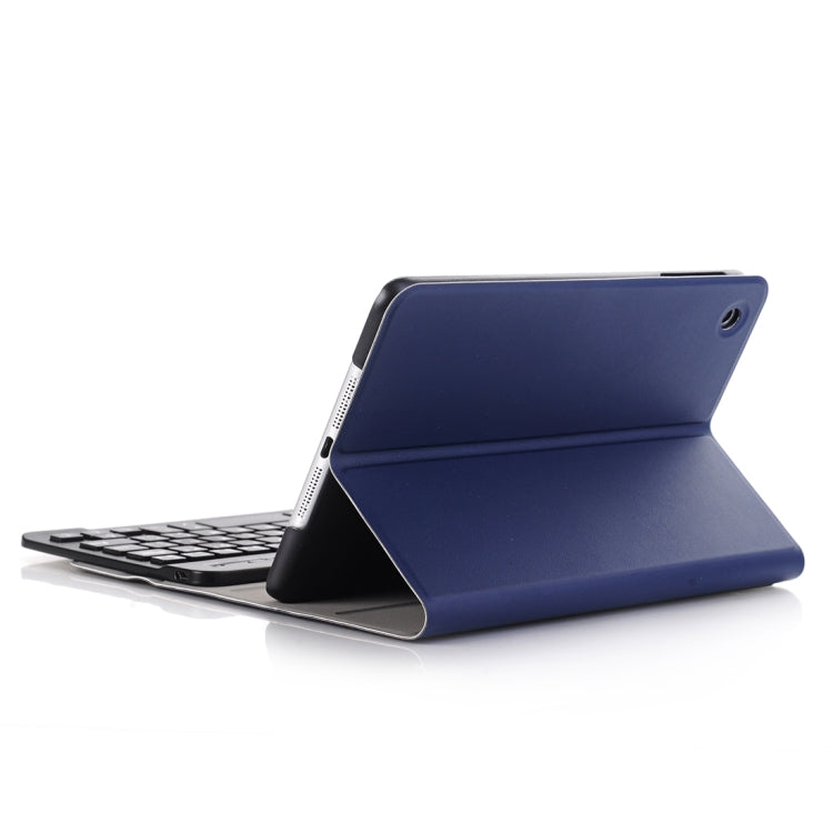 A03 for iPad mini 3 / 2 / 1 Universal Ultra-thin ABS Horizontal Flip Tablet Case + Bluetooth Keyboard(Blue) - For iPad mini by PMC Jewellery | Online Shopping South Africa | PMC Jewellery | Buy Now Pay Later Mobicred