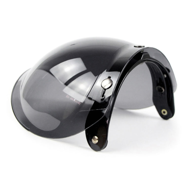 Soman Motorcycle Bubble Visor Open Face Helmet Visor Helmet Windshield Shield with Transparent Frame(Transparent) - Helmets by SOMAN | Online Shopping South Africa | PMC Jewellery | Buy Now Pay Later Mobicred