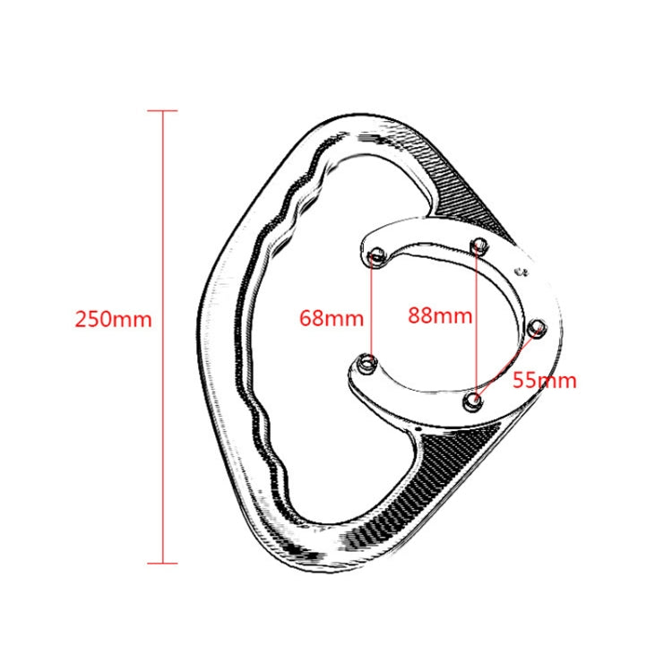 MT07 Modified CNC Fuel Tank Handrail MT09 Universal Fuel Tank Cap Handrail for Yamaha Series(White) - Others by PMC Jewellery | Online Shopping South Africa | PMC Jewellery | Buy Now Pay Later Mobicred